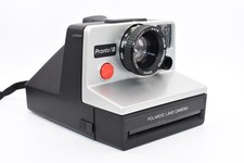 POLAROID Pronto B , Vintage Instant Land Camera Silver With Strap - Untested