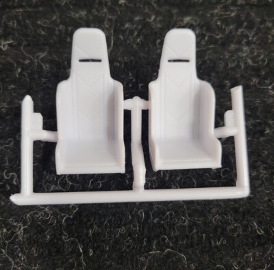 Drag Racer Racing Bucket Seats 1/25 Model 90 Mustang Fox Drag Racer Ford Chevy 