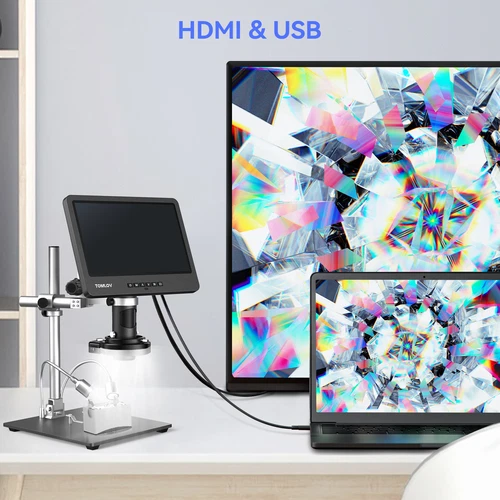 TOMLOV 10" LCD 2000X HDMI Digital Mikroskop Flex Arm Lötmikroskop Erwachsene - Bild 19 von 40