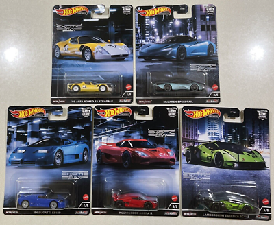 NEW 2022 HOT WHEELS PREMIUM CAR CULTURE - EXOTIC ENVY - 5 CAR SET