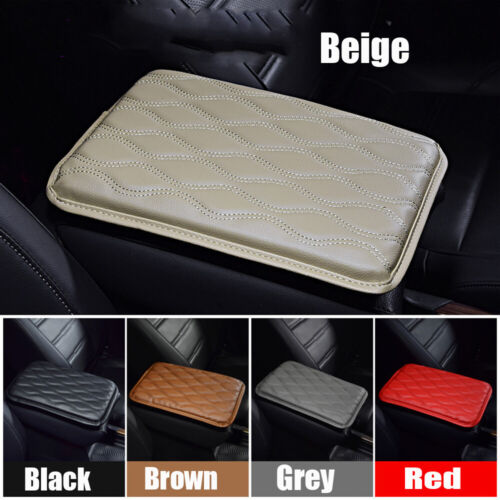 5-Color Universal Car PU Leather Armrest Cushion Pad Seat Box Cover Protector - Picture 4 of 16