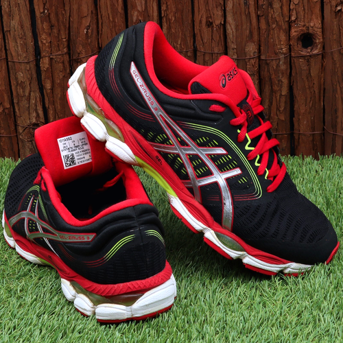🔥RARE ASICS GEL-ZIRUSS 3 'Black Red' sneakers US 8 EUR 41.5 26cm - Picture 10 of 11