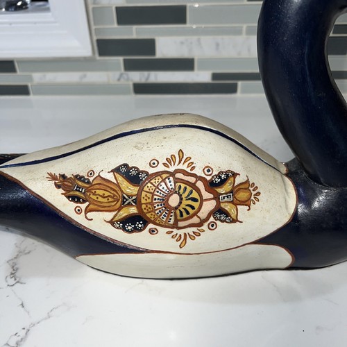 VINTAGE HAND PAINTED WOOD DUCK WOODEN DUCK DECOR - Picture 8 of 11