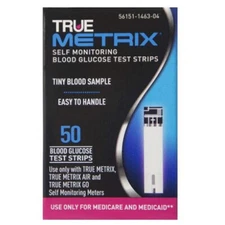 Blood Glucose Test Strips 50 Count By True Metrix