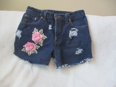 Low Rise Denim Jean Shorts 30X3 