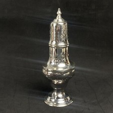 Vintage Silver Color Salt  Shaker Large, Ornate