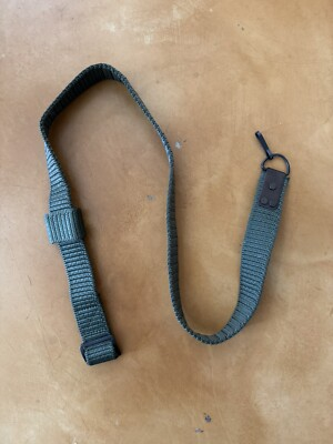 #ad Great Condition SOFT W Keeper Romanian Cugir Military Surplus web sling Green $16.99
