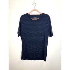 Tommy John TShirt Mens Large Blue Polka Dot Sleep Wear Comfort Modal Pajamas PJ
