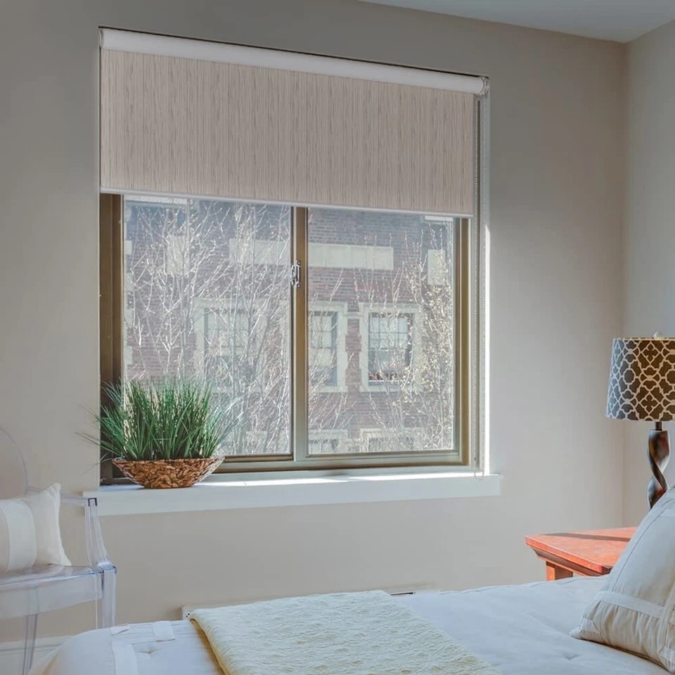 Window Roller Shades, 100% Blackout Roller Blinds UV Protection Insulate Fabric - Image 4 of 4