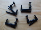 CELLO FINE TUNERS, SET OF FOUR, BLACK METAL, UK SELLER.
