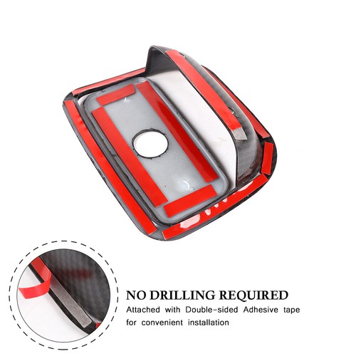 Carbon Fiber Co-pilot Storage Box Handle Trim Cover for Jeep Grand Cherokee 11+ - Foto 6 di 7