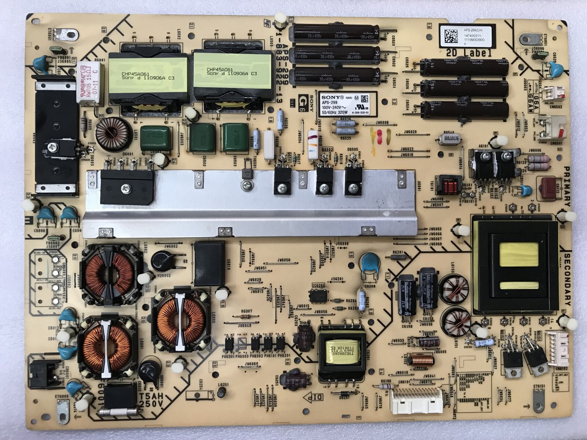 Sony APS-299 1-883-922-13 1-474-303-11 Power Supply Board For KDL
