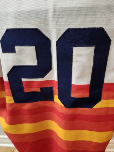 Vintage Original 1980s HOUSTON ASTROS MLB Sunrise Ravens Knit Jersey Sewn M - Picture 5 of 10