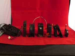 8 Various Size Used Computor Fans