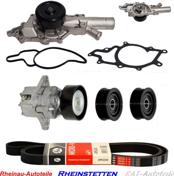 Wasserpumpe+Keilrippenriemensatz 6PK2260 MERCEDES-BENZ-image