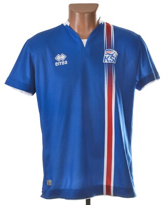 ISLAND NATIONALMANNSCHAFT 2016/2017 HEIM FUSSBALL SHIRT TRIKOT ERREA GRÖSSE M ERWACHSENE
