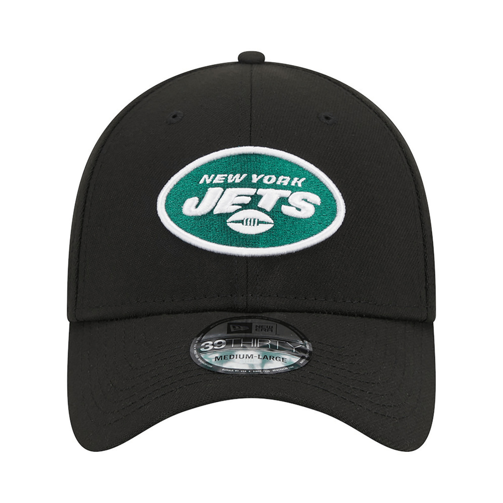 Gorra New Era para hombre New York Jets Team Logo 39THIRTY - negra - M/L