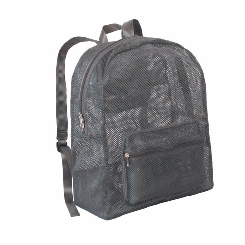 Mochila plegable de malla para ver a través de la bolsa de libros escolares playa caminata viaje gimnasio mochila - Imagen 27 de 54