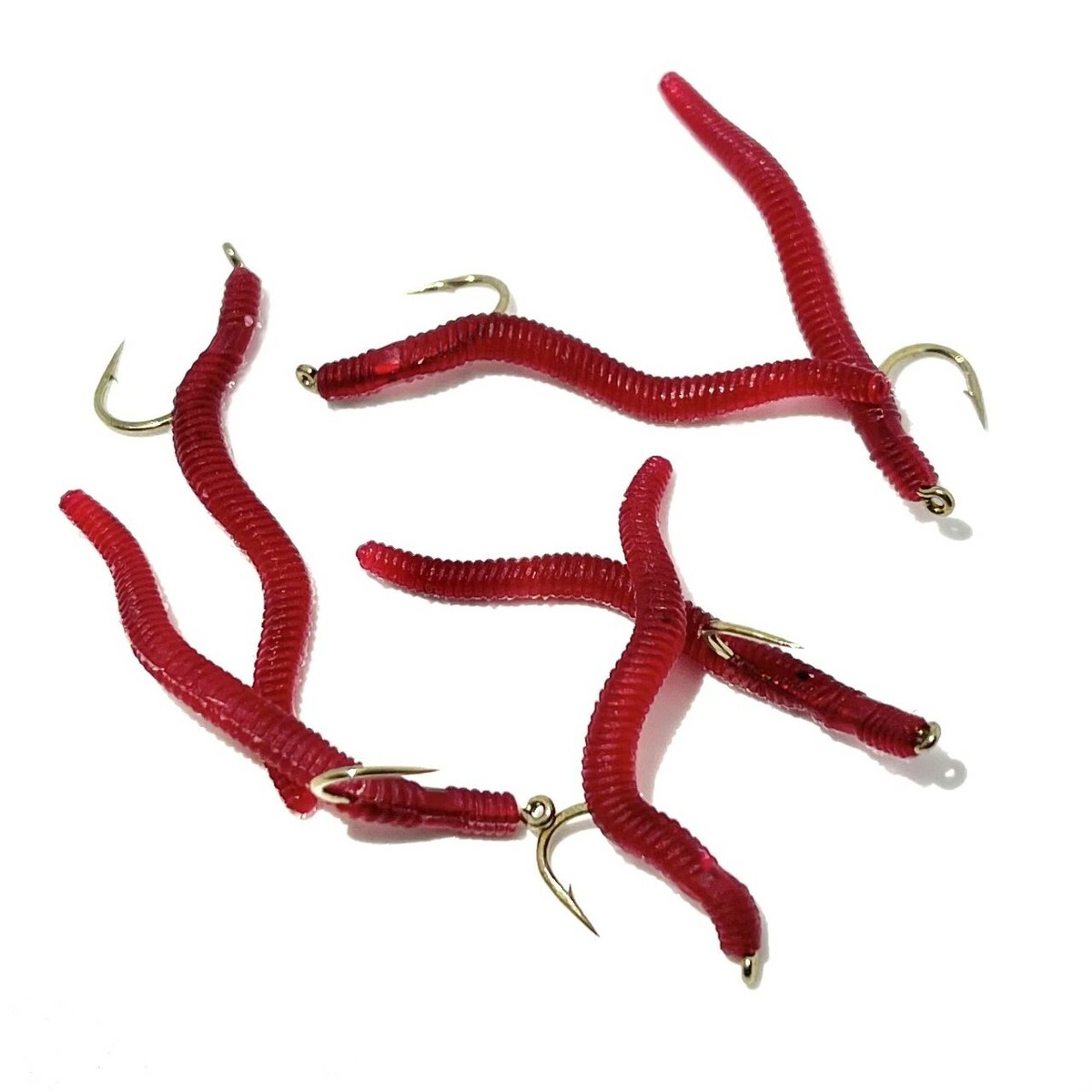 3 Mosche Verme Rosso Follemente Realistiche Mosca Trota * Morta Sotto 3 Mosche Verme Rosso Follemente Realistiche Mosca Trota * Morta Sotto