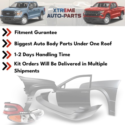 Front Bumper Chrome & Trim Kit For 1992-2007 Ford E-150 E-Series / Econoline - Picture 3 of 6