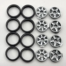 ⭐️ ZipZaps 1/64 RC Car Truck Replacement Rim & Tire Lot - Set E