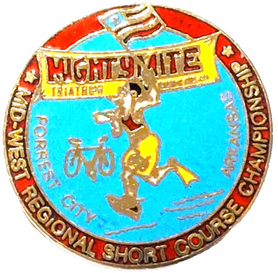 Mightymite Triathon Midwest Regional Championship Forest City Arkansas Pin
