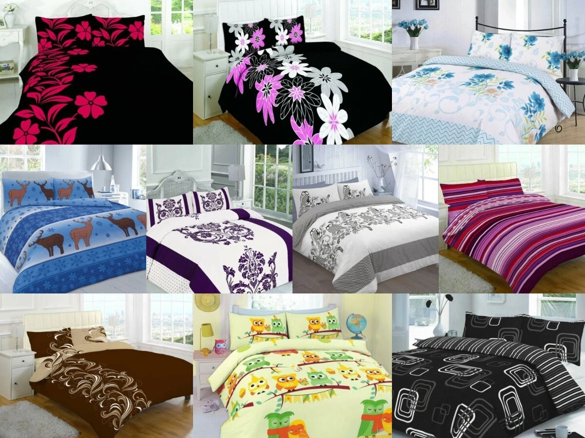 PolyCotton Duvet Cover Set Bedding Set Quilt Cover with Pillowcase