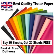 20 FREE  Sheets Tissue Paper 70x50 Quality Eco Friendly Acid Free Biodegradable