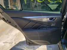 14-21 Infiniti Q50 Rear Driver Door Trim Panel Black (G) OEM 829014GH8A