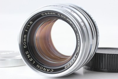 Vintage MINT] Canon 50mm F1.8 Chrome Silver L39 LTM Leica Mount 