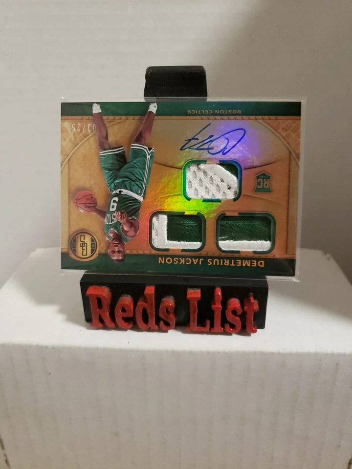 2016 Gold Standard Rookie Auto Triple Prime Patch 3/25 Demetrius Jackson Celtics - Image 4 of 4