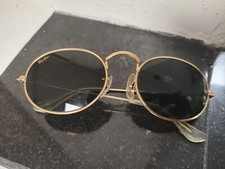 BAUSCH LOMB RAY BAN W0976 XSAS G15 GOLD PLATED WIRE OVAL AVIATOR SUNGLASSES