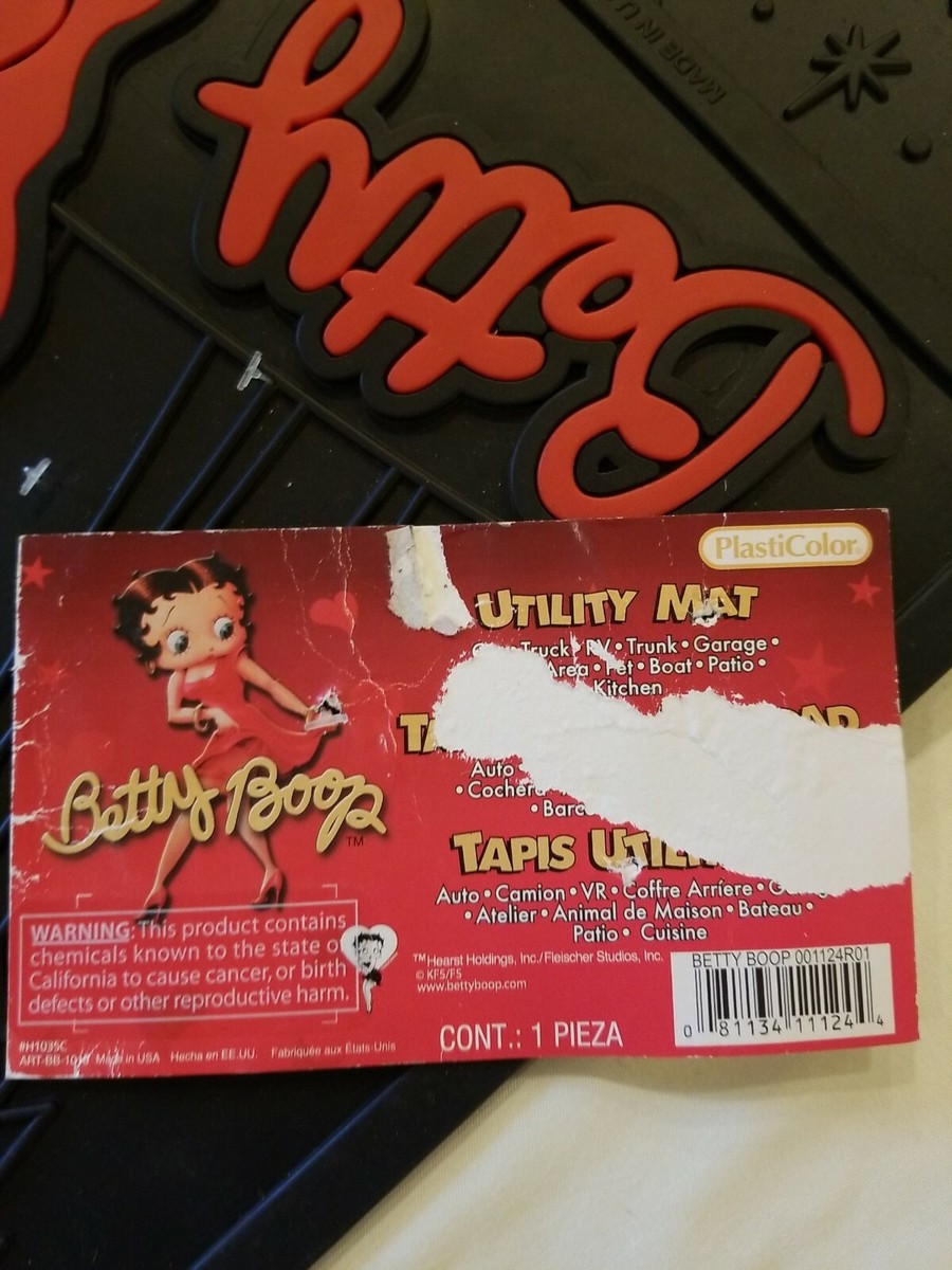 Universal Heavy Duty All Weather Rubber Utility Mat Betty Boop
