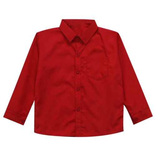 Kids Boys Top Oxford Tank Tops Formal T-shirts Graduation Blouse Collared Prom - Picture 46 of 70
