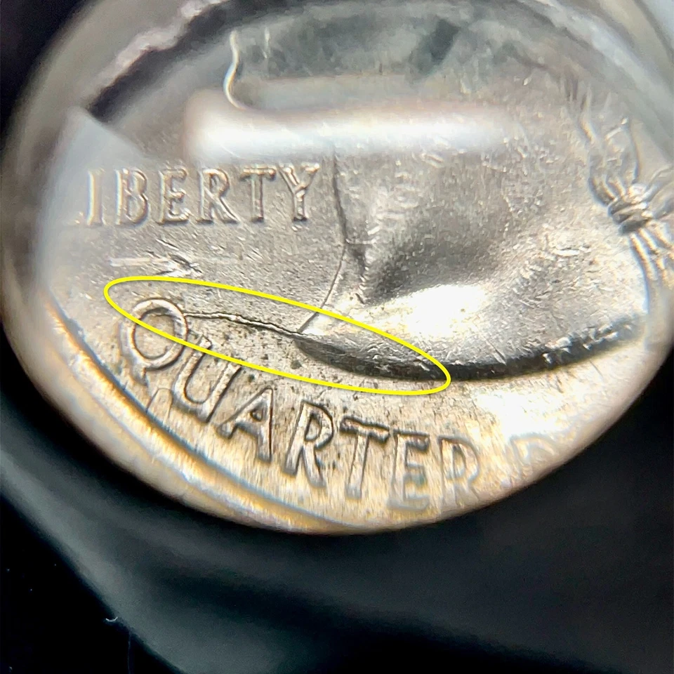 2006 P Nevada State Quarter Obverse Die Crack & Reverse Horse Shue Mint Error - Image 4 of 4