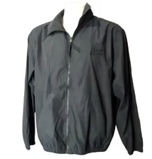 Windbreaker Paris Las Vegas Mens Weatherproof Zip Up Navy Blue Jacket Size Large