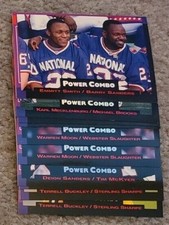 1993 Pro Set Power Combo Football Insert Card Singles - Complete Your Set
