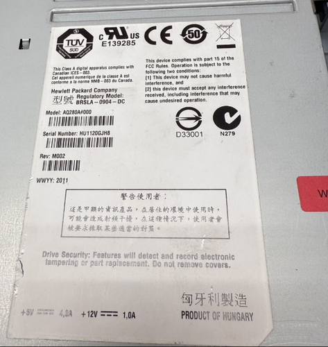 HP LTO-5 Ultrium Drive 1.5TB/3TB - AQ282A#000 - Afbeelding 2 van 11