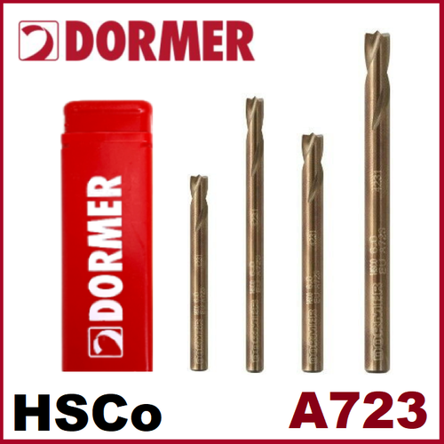 DORMER A723 Spot Weld Stub Drill Cobalt (HSCo - HSS-E) - 6mm | 8mm - Choose Size - 第 1/4 張圖片