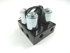 Air Ride 4 Port Valve Manifold -air Bag Suspension 14 Npt Black C21683bk