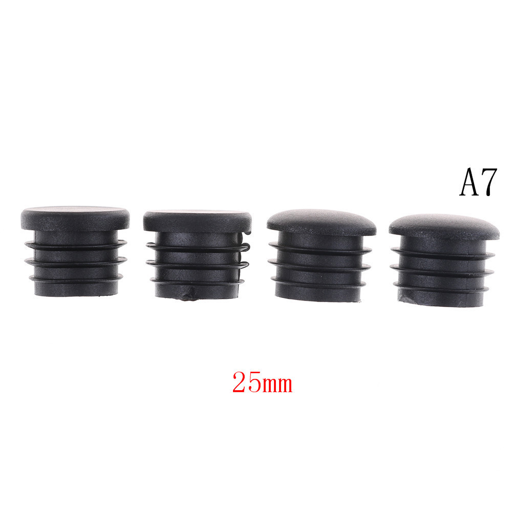 4X Round Plastic Chair Leg Glide Cap Plug Tubing Pipe Insert Floor