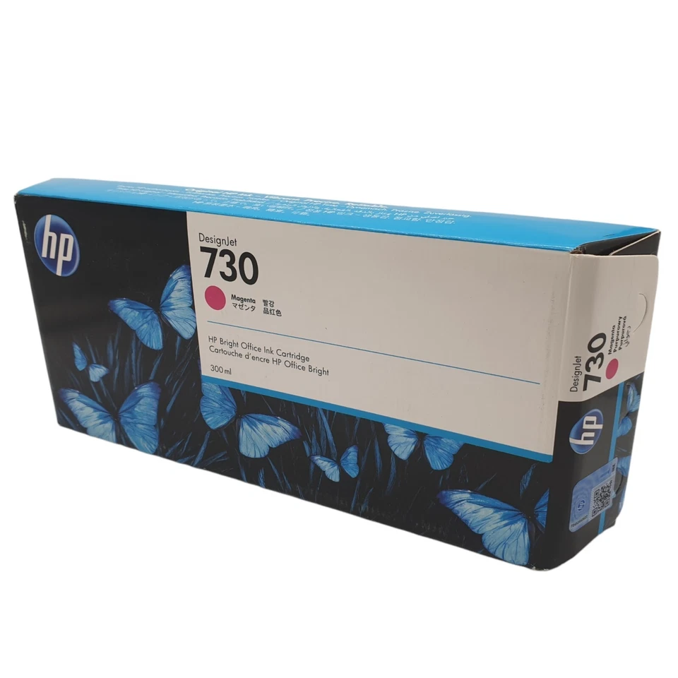 HP 730 Magenta Ink Cartridge P2V69A Genuine Original 300ml Red Designjet T1600 - Image 3 of 4