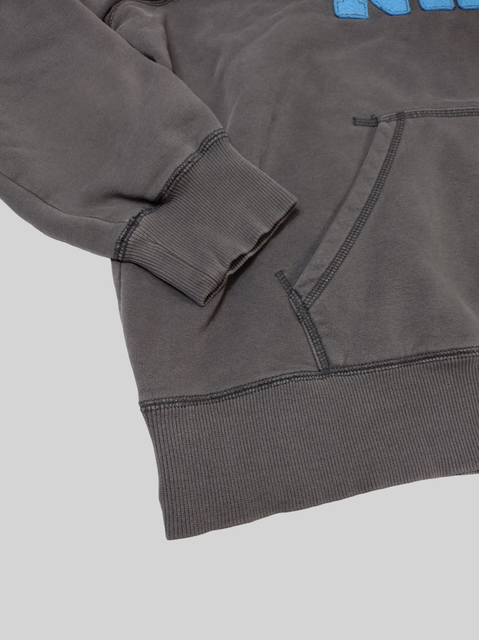 Nike Athletic Dept Men 2XL Athletics Gray Blue Swoosh Logo Hoodie