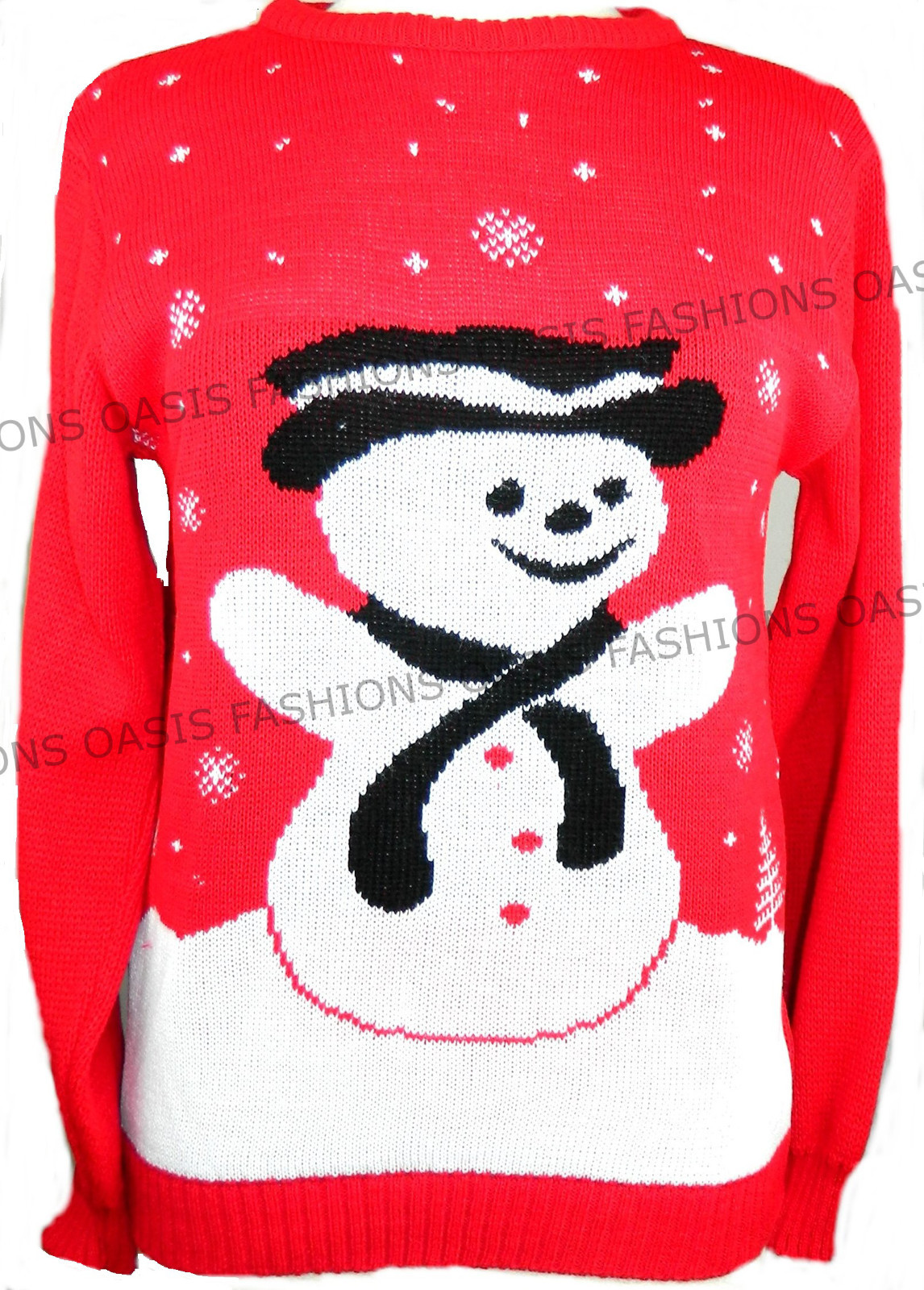 Ladies Womens Xmas Christmas Novelty Jumpers Sweater Rudolph Top Plus