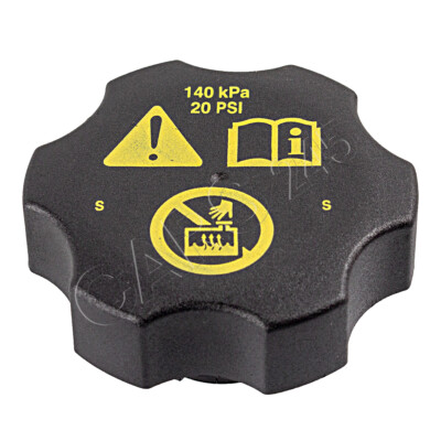 FEBI Plastic Black Coolant Tank Sealing Cap Fits OPEL VAUXHALL SAAB ...