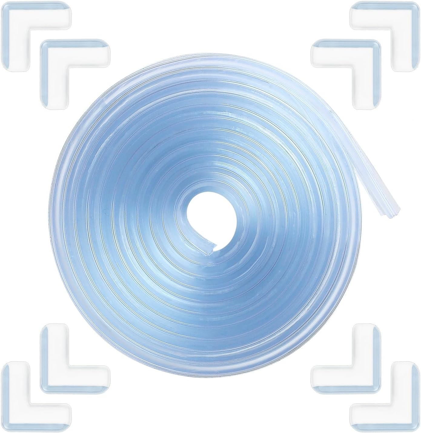 Edge Corner Protector Baby Proofing 6.6Ft (2M) with 8 Corners, Clear Soft Corner
