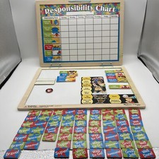 Melissa Doug Magnetic Responsibility Chart - Chore Chart Hinged Board