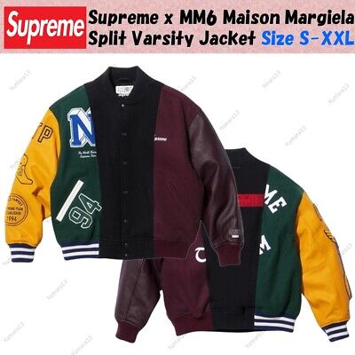 Supreme x MM6 Maison Margiela Split Varsity Jacket Size S-XXL New | eBay Supreme x MM6 Maison Margiela Split Varsity Jacket Size S-XXL New | eBay