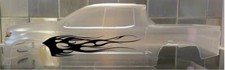 Vinyl paint masking stencil for Pro-Line Silverado Z71 RC Bodies Flames 4 