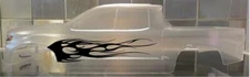Vinyl paint masking stencil for Pro-Line Silverado Z71 RC Bodies (Flames #4)